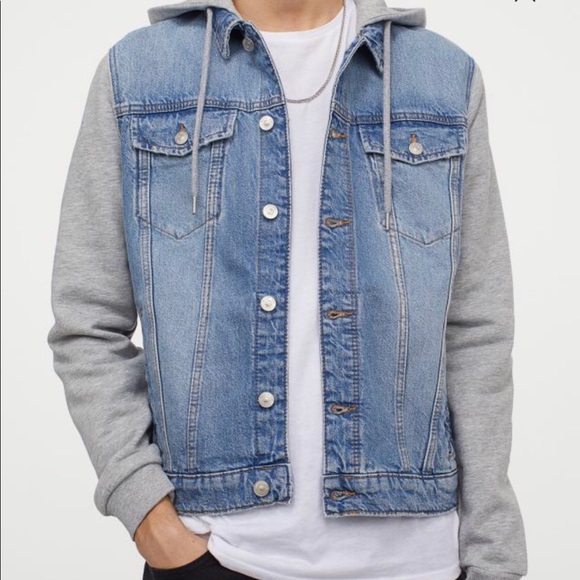 H&M Other - Men’s Jean Jacket Hoodie H&M